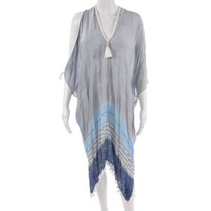 Pool To Party Womens Striped Modal Cover Up Blue Size One Size